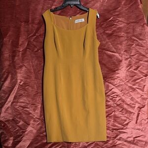 Kasper Mustard Midi Dress